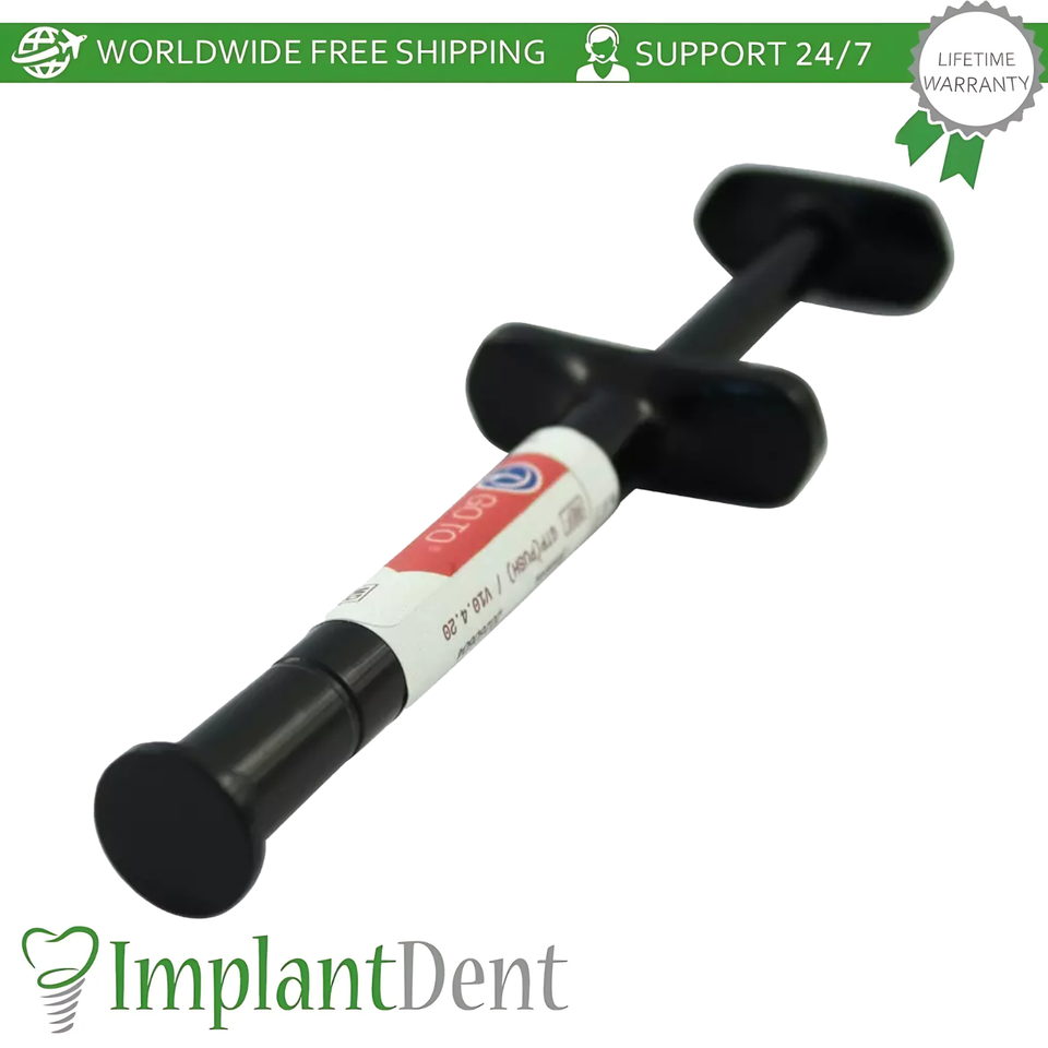 Jeringa De Adhesivo Dental Reliance GoTo - 4 Gramos, Para Brackets Ortodoncia, Cura Con Luz