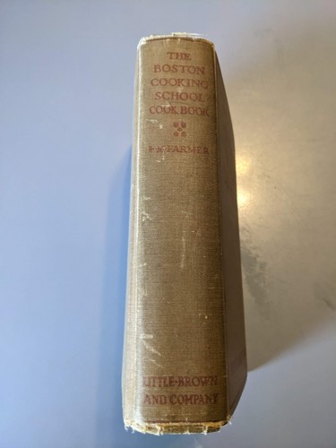 1937 ""The Boston Cooking School Kochbuch"" Fannie Merritt Farmer HC Little Brown - Bild 2 von 7