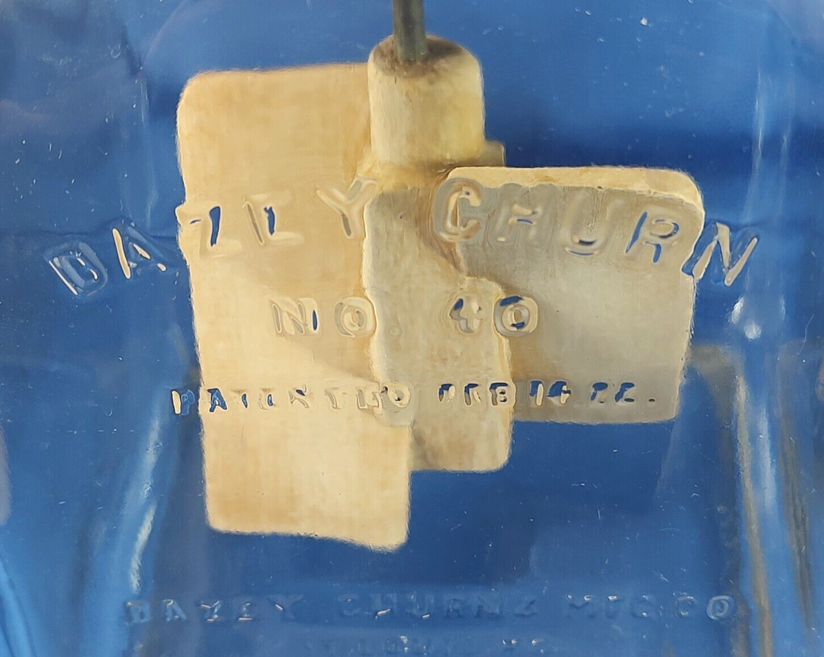 Vintage Dazey 4 Quart Butter Churn #40 Pat. 2/14/22 - All Original