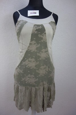 EK1823 Damen Kleid von Re-Fashion&Style, grau-grün, Gr.S