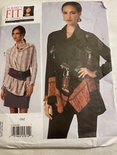 Vogue 1430 Today's Fit by Sandra Betzina Easy Blouse Skirt Pattern Uncut OSFM