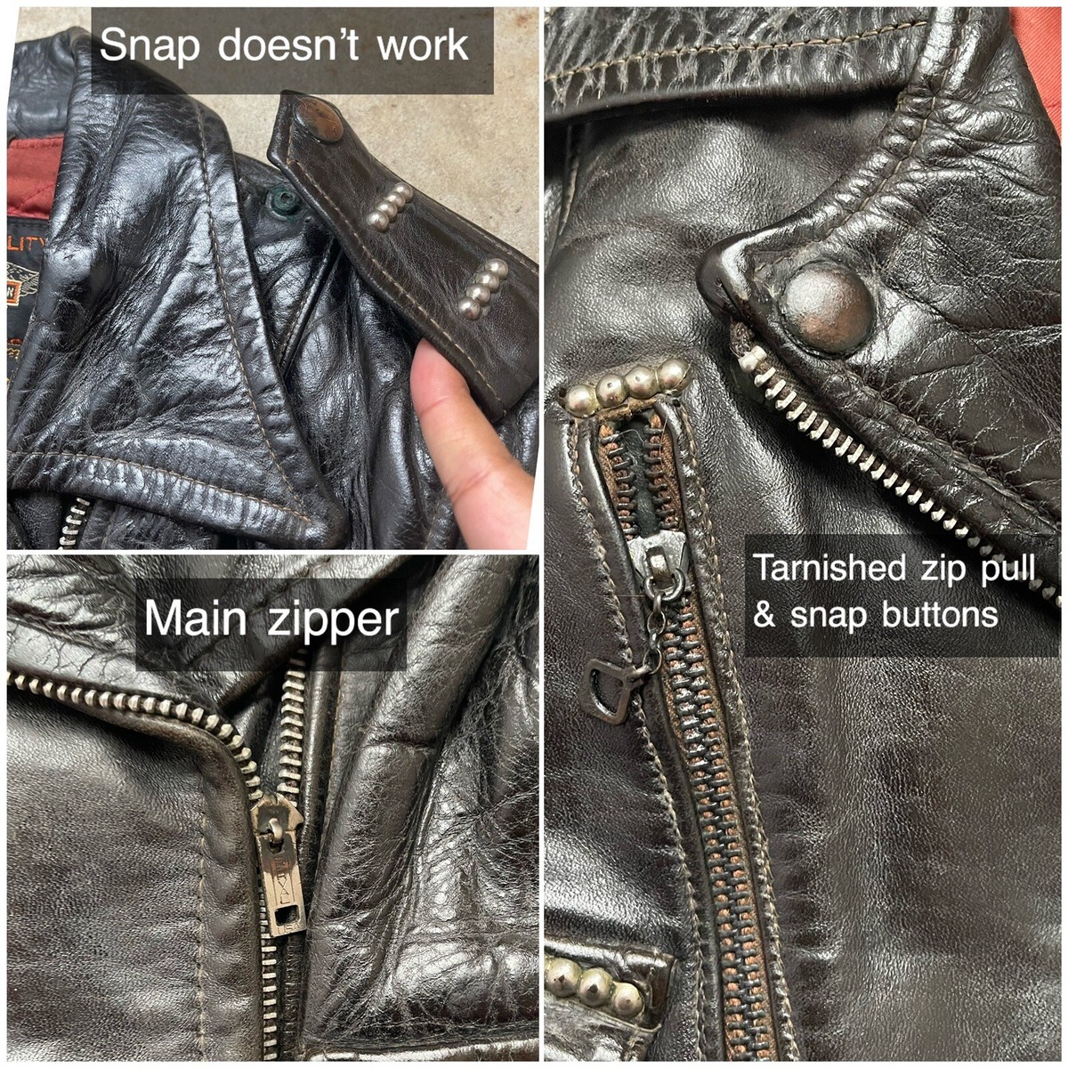 40s 50s Harley Davidson Cycle Queen Horsehide Leather Jacket 40s 50s Harley Davidson Cycle Queen Horsehide Leather Jacket