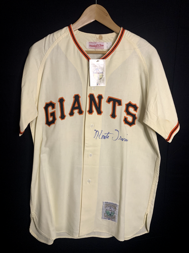 Monte Irvin #20 Signed Mitchell and Ness New York Baseball Giants Jersey