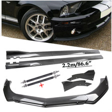 For Ford 05-09 Mustang Carbon Fiber Front Bumper Rear Lip Chin Spoiler Body Kit