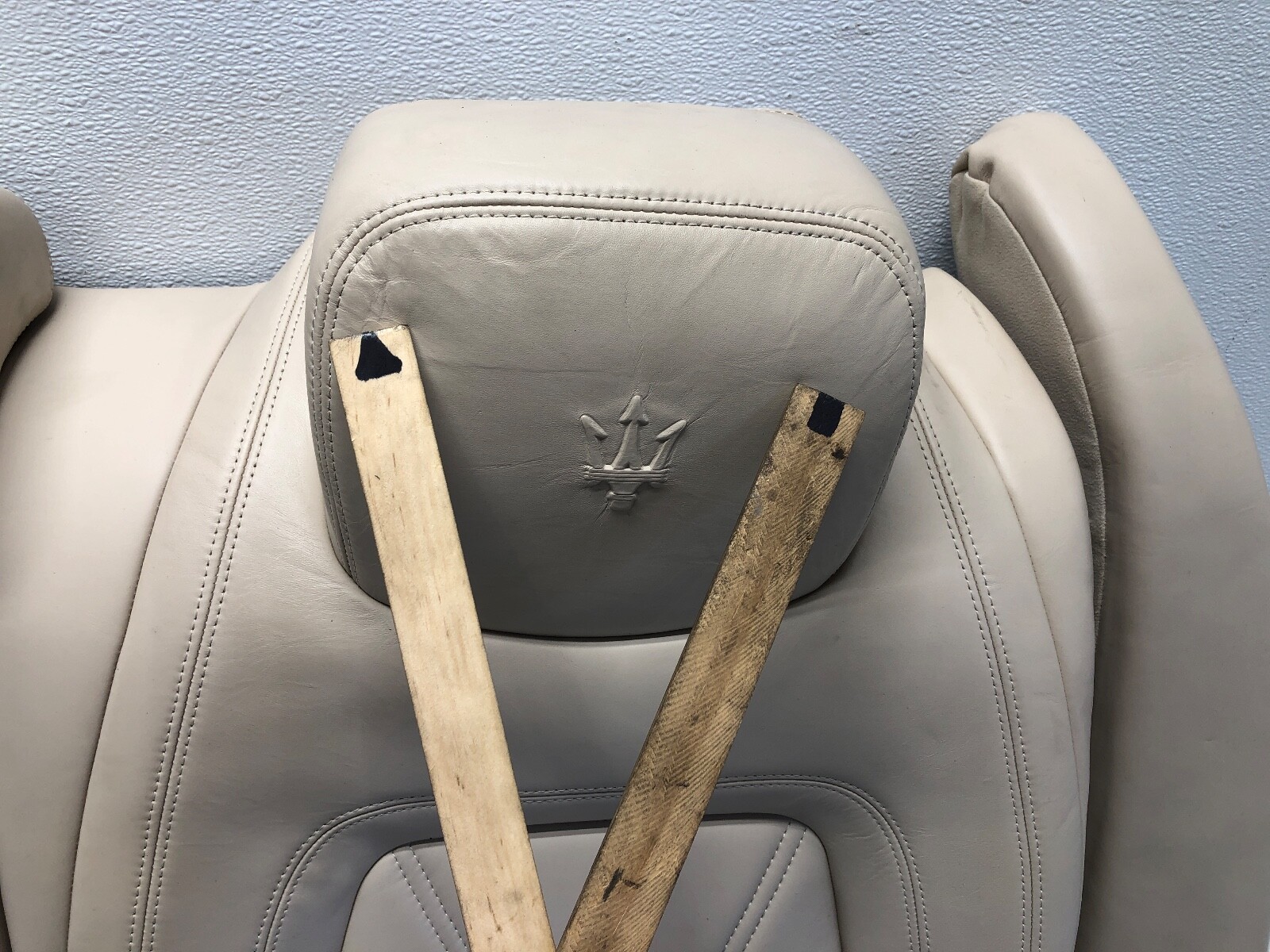 2014-2020 MASERATI QUATTROPORTE REAR UPPER SEAT CUSHION W/ HEADREST OEM.
