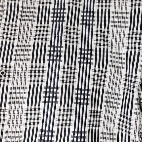 Robert Graham Men’s Large Button Shirt White Plaid Long Sleeve Floral Flip Cuff - Picture 12 of 12