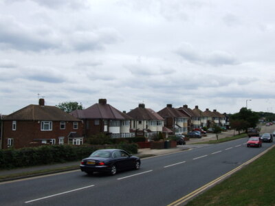 Foto 6x4 A229 Maidstone Road, bei Rochester Chatham\/TQ7665 Highview Dr c2009
