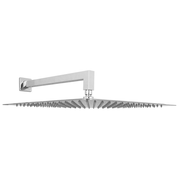Welfenstein Duschkopf 40Cm Zulaufarm Regendusche Edelstahl Messing Eckig 40-9P-image