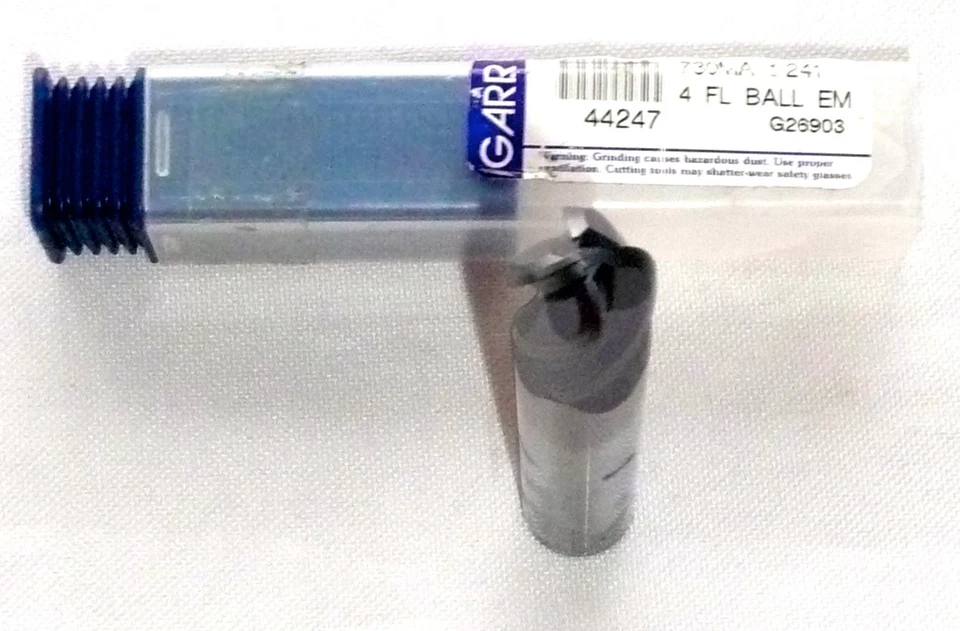 GARR CARBIDE END MILL 730MA 44247 4 Flute 1/2"x4"x1" G26904 NEW - Image 2 of 3