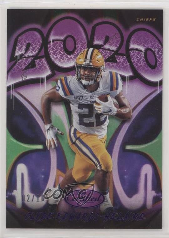 2020 Certified Mirror Purple 2/10 Clyde Edwards-Helaire #2020-CEH Rookie RC 1da