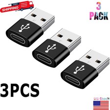 3 PACK USB C 3.1 Type C Female to USB 3.0 Type A Male Port Converter Adapter NEW