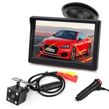 Sistema di Parcheggio per Auto con Monitor Lcd HD da 5 da 12 V 24 V Telecamera - Miniatura 1