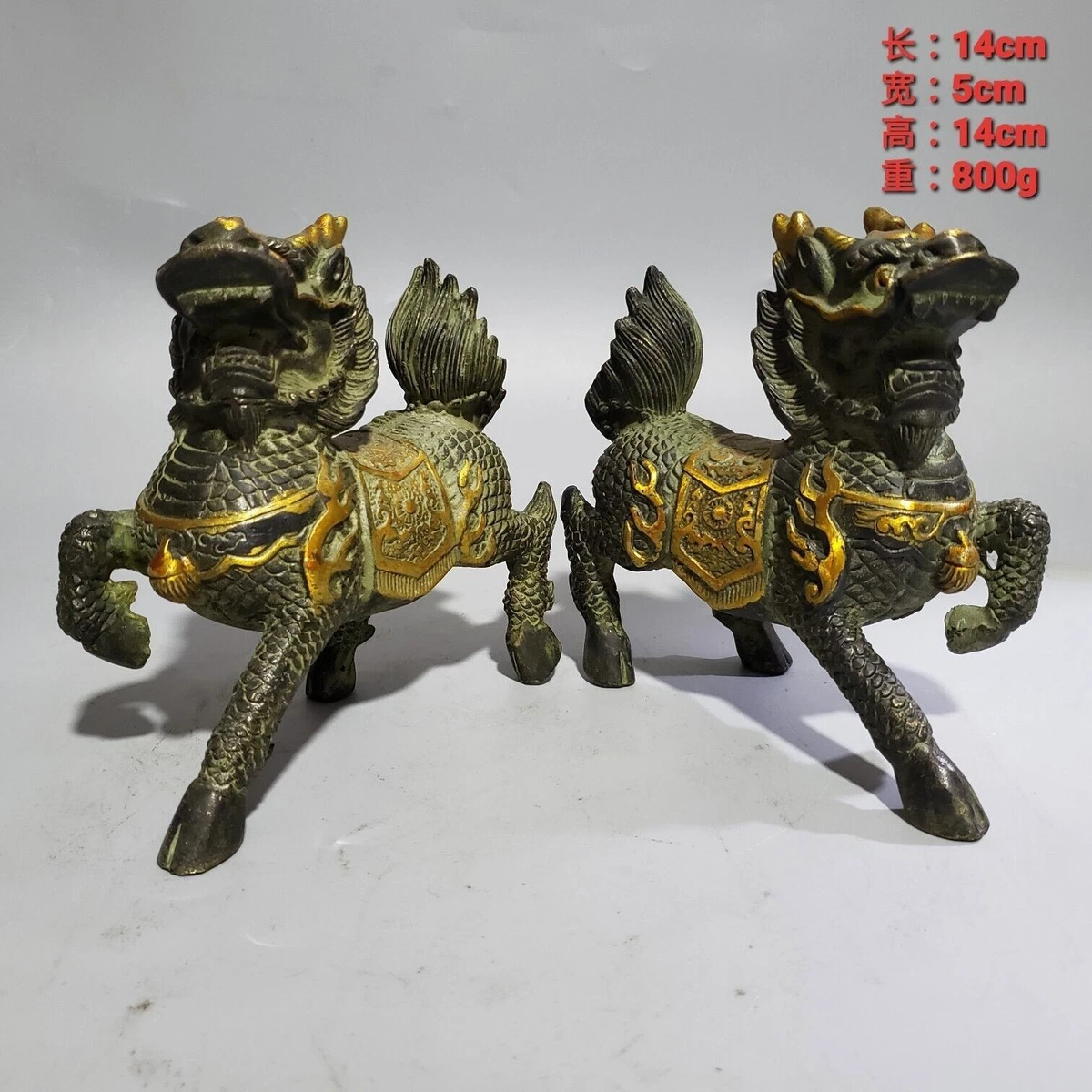 铜古董原创中国风雕像、雕像| eBay