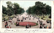Postcard ROAD SCENE Detroit Michigan MI m/01 AJ1843