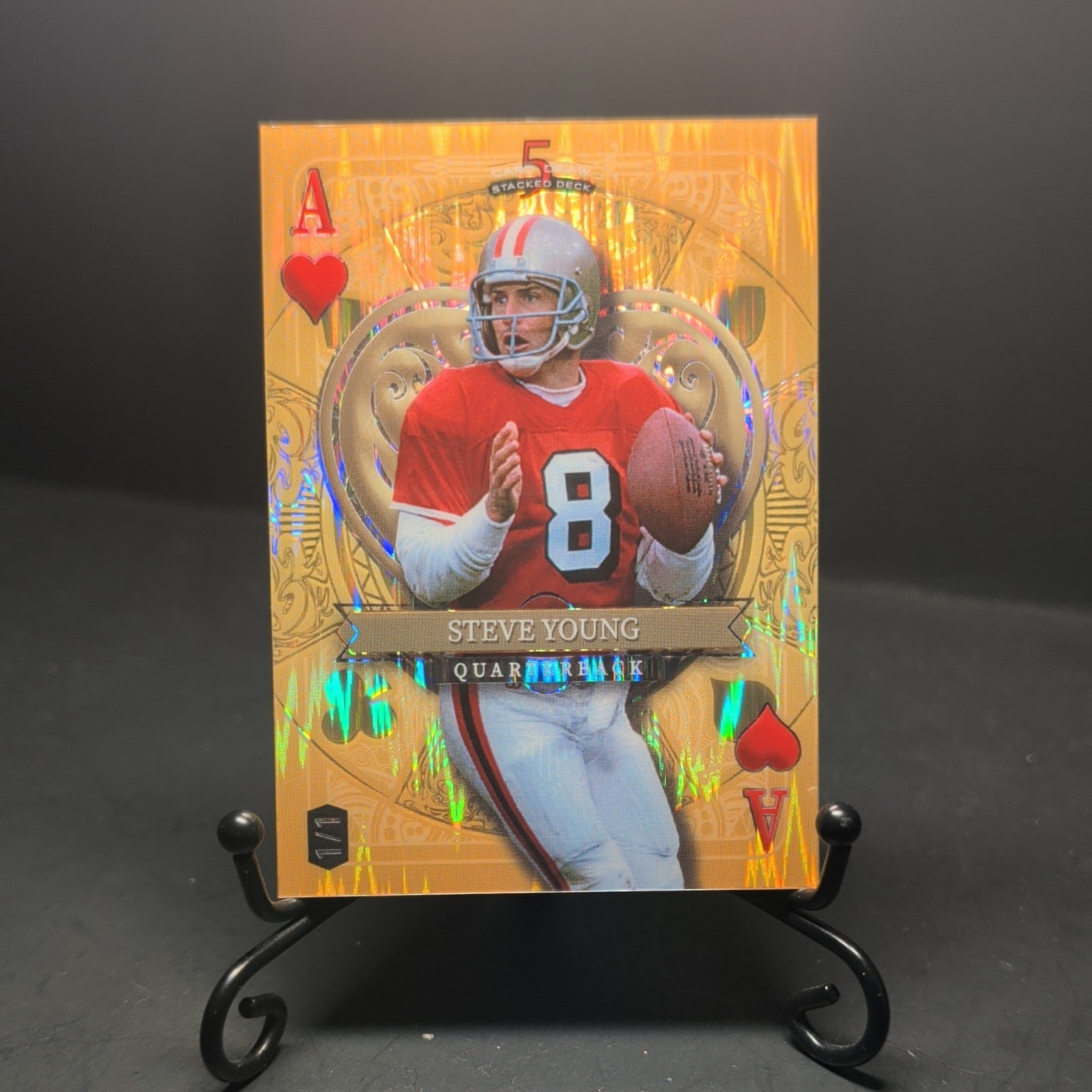 2024 Wild Card 1/1 Steve Young Gold Foil Refractor #SDPH-SYN