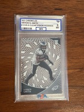 2021 Panini Chronicles DeVonta Smith Clear Vision Rookies Graded 9 Mint Eagles