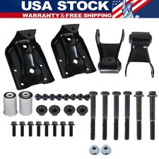 Rear Leaf Spring Hanger Bracket & Shackle Kit Fits For GMC Yukon 2007 2008 2009