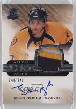 2011-12 Upper Deck The Cup Rookie 248/249 Jonathon Blum #130 Patch Auto 9a0