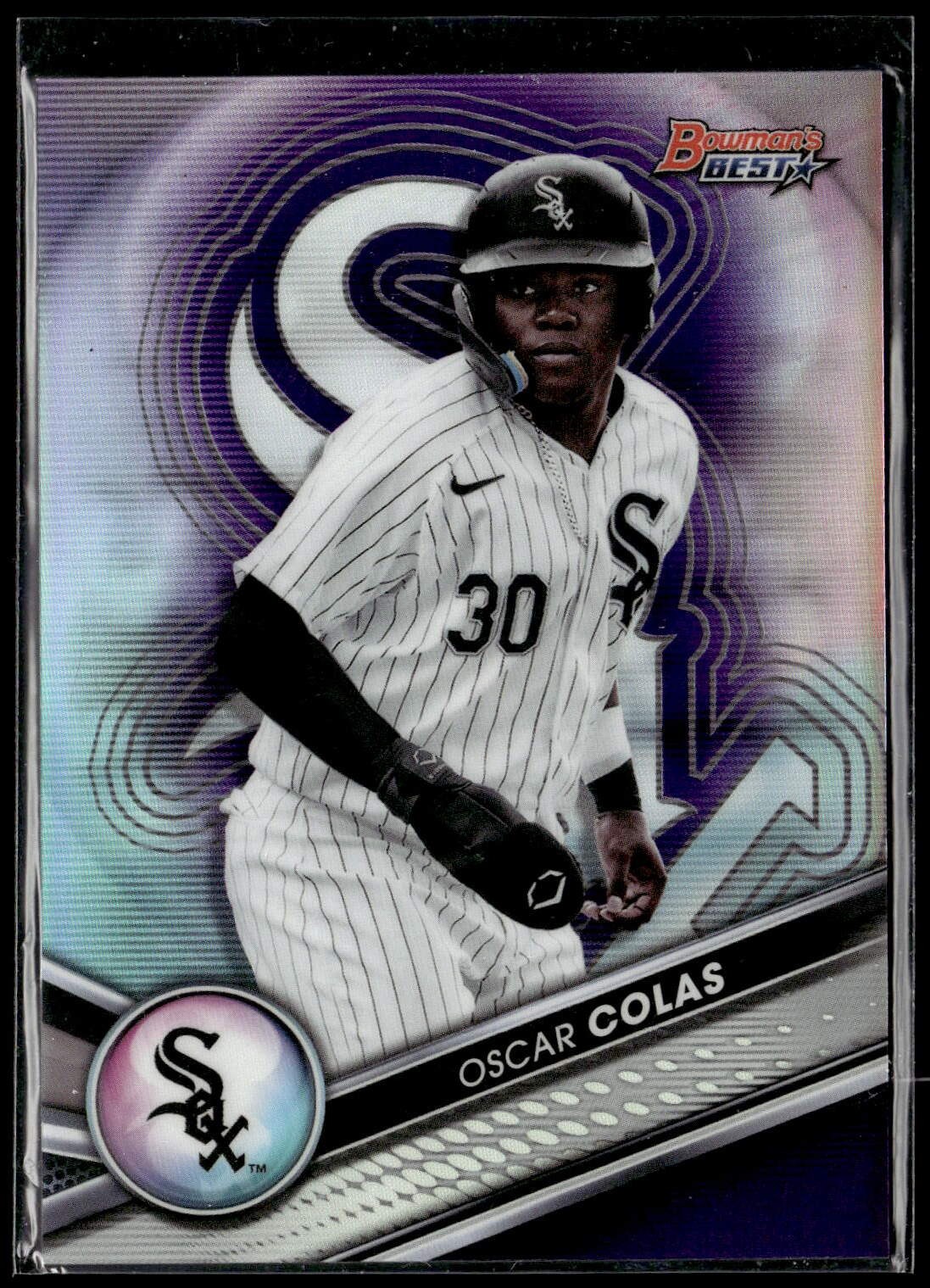 Oscar Colas 2022 Bowman's Best #TP-28 43/250 Top Prospects Purple Refractor