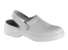 Safeway Arbeitsschuhe Clogs Weiß SB Stahlkappe rutschhemmend Gastro Koch Unisex
