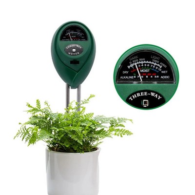 3-in-1 Soil PH Meter & Moisture Sensor | Sunlight Humidity Monitor