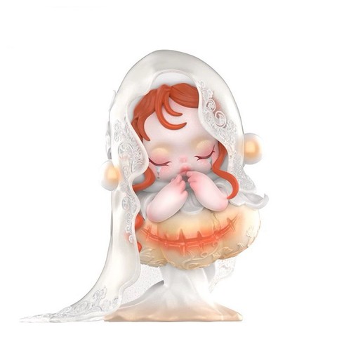 AUTÉNTICO SKULLPANDA Blanco Luna Contrato Caja Ciega Figuras Juguete ¡Regalo de Halloween! - Imagen 5 de 5