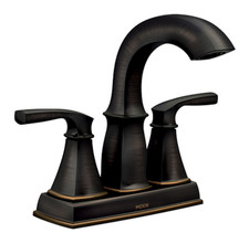 MOEN Finney 2Handle Centerset Bathroom Sink Faucet Mediterranean Bronze 84723BRB