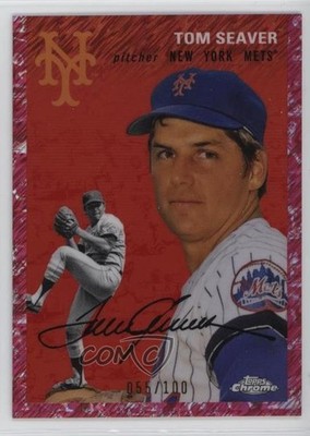 2023 Topps Chrome Platinum Anniversary 55/100 Tom Seaver #446 HOF z7j