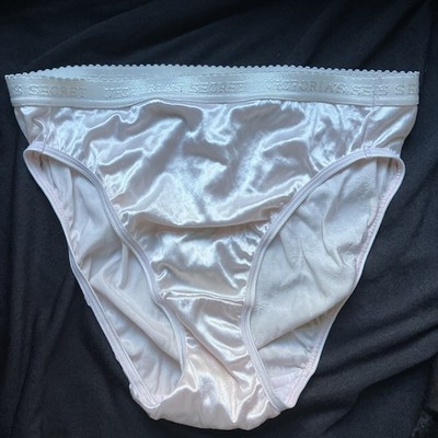 Vintage Victoria s Secret Second Skin Satin Signature Waistband Panty