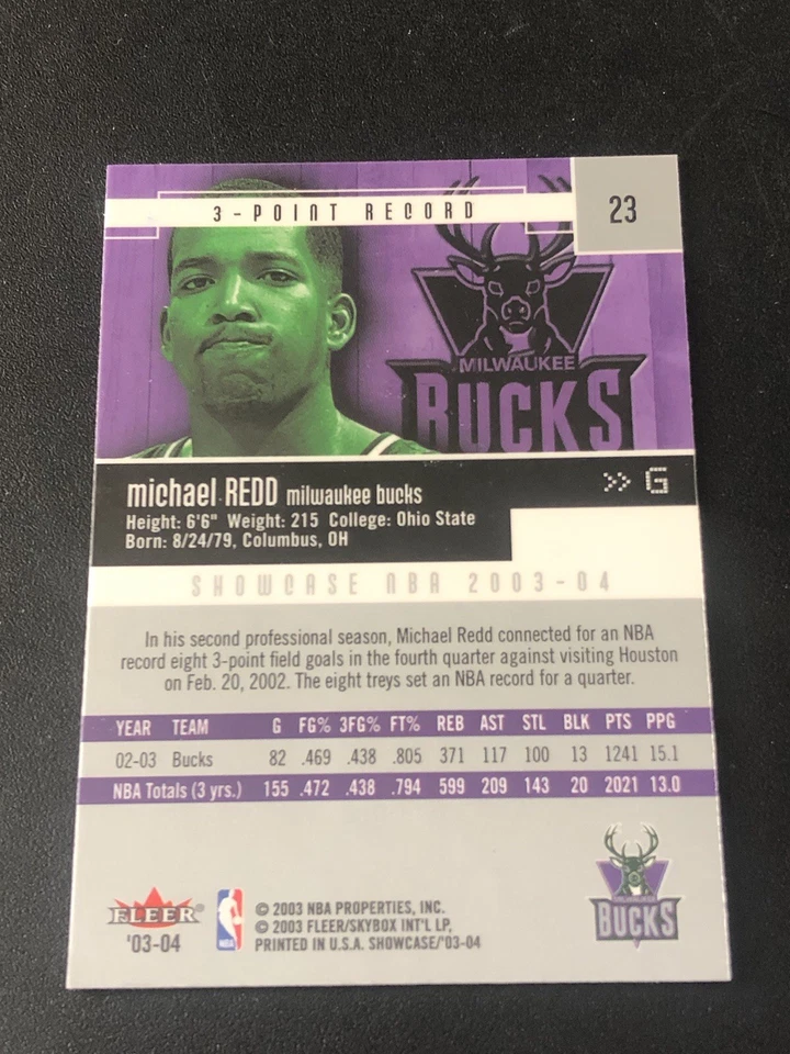 2003-04 Fleer Showcase Michael Redd #23 - Image 2 of 2