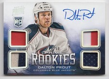 2012-13 Panini Prime Quad Patch Rookie Autograph Dalton Prout Rookie Auto /50