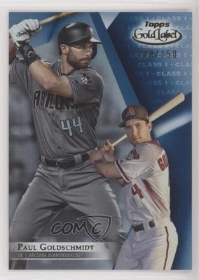 2018 Topps Gold Label Class 1 Blue 129/150 Paul Goldschmidt #18 no9