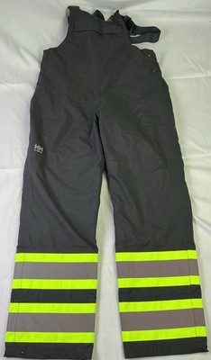 Helly Hansen Workwear Unisex Alta Hi Vis Insulated Winter Bib CSA-Black-Size: M