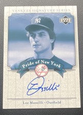 Upper Deck 2003 Yankees Signature Lee Mazzilli Pride of New York PN-LM Auto