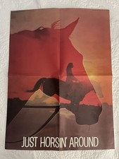 Vintage Just Horsin’ Around Poster Xerox Education Publications 1973 18x24”