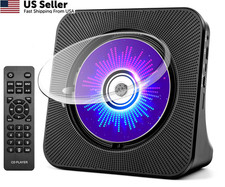 ROADOM Portable CD Player with Bluetooth, Hi-Fi Speakers FM Radio Black