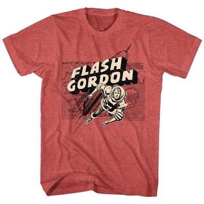 Flash Gordon Map of Mongo Men's T Shirt