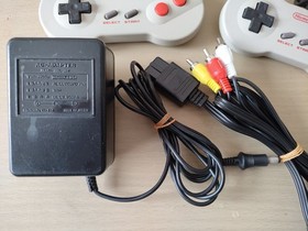 Nintendo New Famicom Console AV Complete set Super Mario Bros. /8 games TESTED