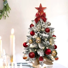 2ft Mini Christmas Tree With Light Artificial Small Tabletop Decoration
