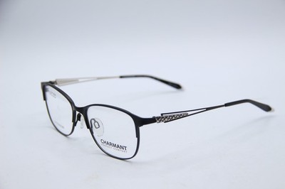 NEW CHARMANT PERFECT COMFORT CH10626 BK2 BLACK AUTHENTIC EYEGLASSES 52-16