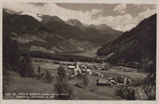 CARTOLINA  CAMPO TURES BOLZANO VALLE AURINA PUSTERIA LUTAGO m.969 VIAGGIATA 1936