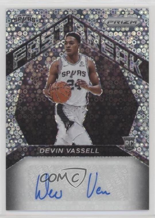 2020-21 Panini Prizm Fast Break Rookie Auto Devin Vassell #FR-DVS Auto RC 0pa9