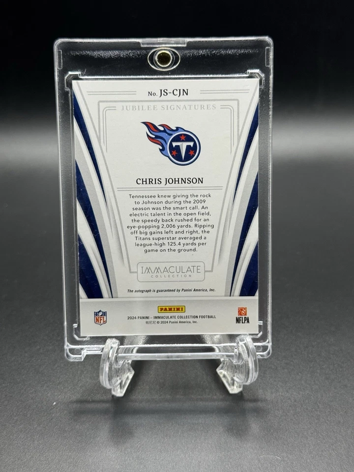 2024 Immaculate Chris Johnson Ink Auto #/49 Titans - Image 2 of 2