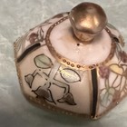 Nippon Lidded Sugar Bowl Hexagon Floral White/Gold Porcelain Glazed 2-Pc Set — photo 6