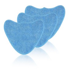 HAFRILY 3Pack Microfiber Steam Mop Pads Replacement for VAX one size, Blue