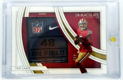 2022 Immaculate #IL-TLA Trey Lance 4/5 Immaculate Authentics Patch Laundry Tag