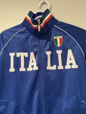 Team Italy Italia Kids Full Zip Sweater Medium Blue