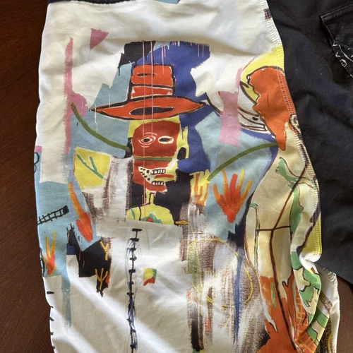Boardshorts Billabong para hombre 34 Andy Warhol Jean Michel Basquiat 19” entrepierna raro - Imagen 20 de 21