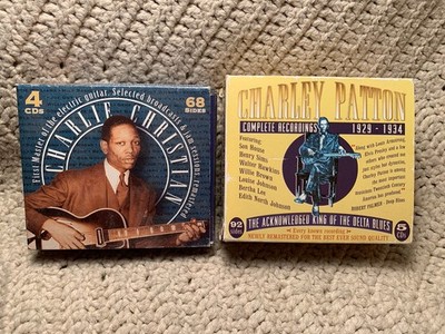 Lot Of 2 Vintage JSP 4 CD Box Sets Guitar Charlie Christian & Charley Patton