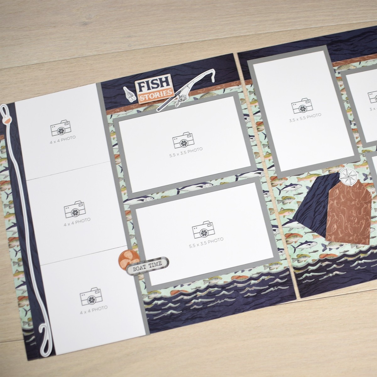 Creative Memories Fishing Memories Bundle includes DRIFTING WATER